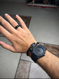 Men's Casual Octagonal Dial Watch with Arabic Numerals.