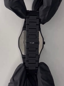Men's Casual Octagonal Dial Watch with Arabic Numerals.